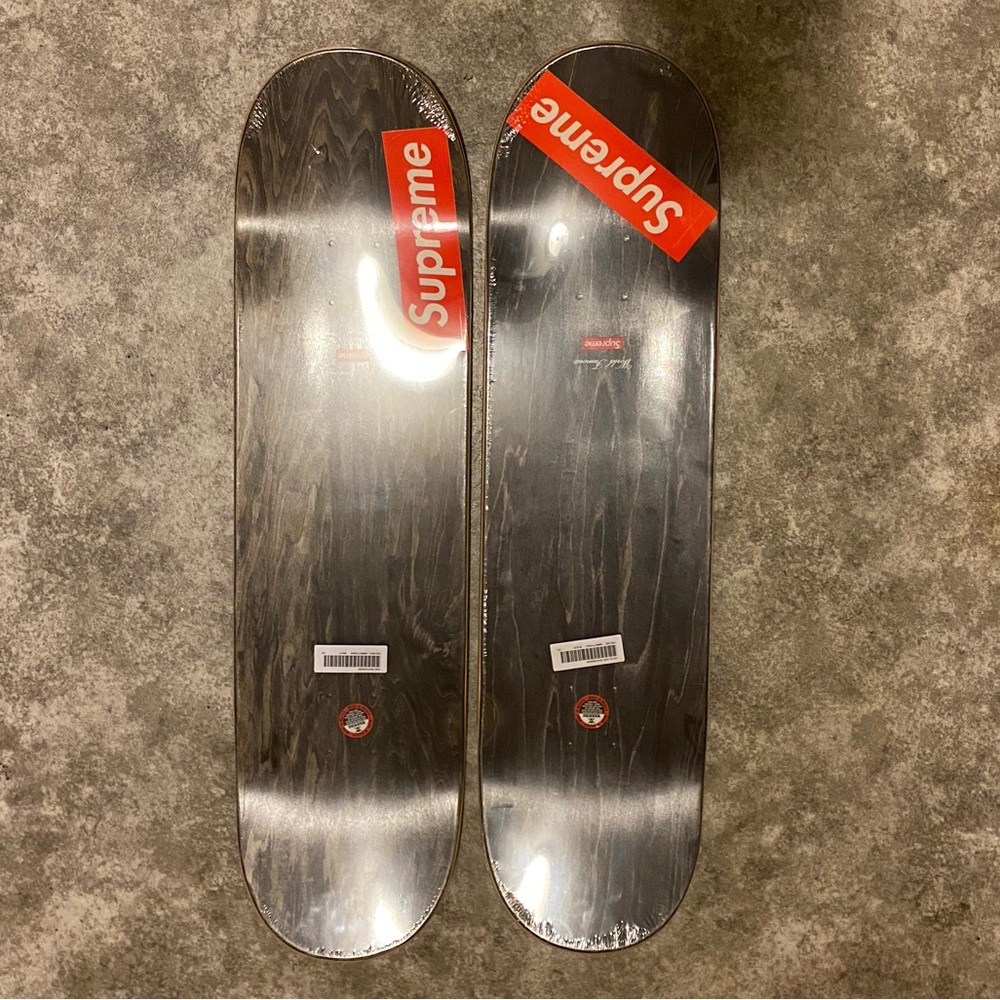 Supreme skateboard decks and wheels